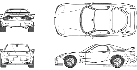 Mazda RX-7 FD3S Spirit R - Mazda - drawings, dimensions, pictures of the car