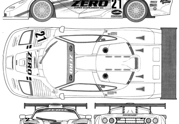 McLaren F1 GTR Le Mans (1997) - McLaren - drawings, dimensions, pictures of the car