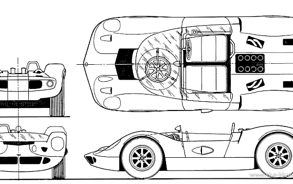 McLaren M1A - McLaren - drawings, dimensions, pictures of the car