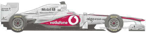 McLaren MP4-26 F1 GP (2011) - МакЛарен - чертежи, габариты, рисунки автомобиля