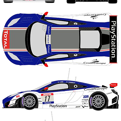 Mclaren MP4-12C GT3 (2012) - McLaren - drawings, dimensions, pictures of the car