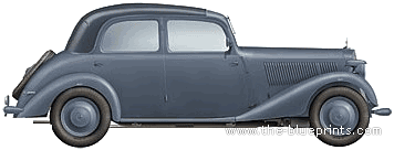Mercedes-Benz 170V Cabriolet Saloon - Mercedes Benz - drawings, dimensions, pictures of the car