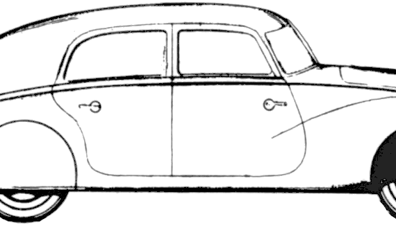 Mercedes-Benz 170V W136 Autobahn (1936) - Мерседес Бенц - чертежи, габариты, рисунки автомобиля