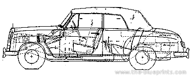 Mercedes-Benz 180 Cabriolet B (1953) - Mercedes Benz - drawings, dimensions, pictures of the car
