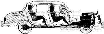 Mercedes-Benz 220S (1957) - Mercedes Benz - drawings, dimensions, pictures of the car