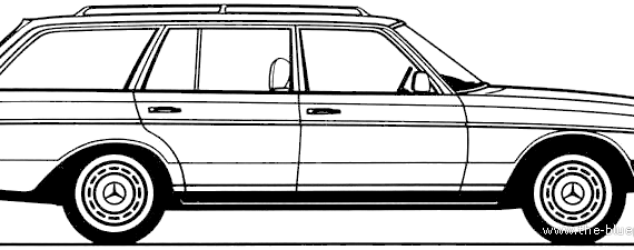 Mercedes-Benz 240TD (1983) - Мерседес Бенц - чертежи, габариты, рисунки автомобиля