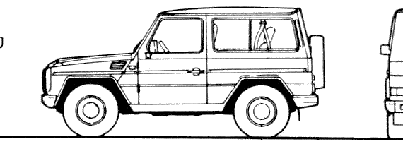 Mercedes-Benz 300 GD swb (1991) - Mercedes Benz - drawings, dimensions, pictures of the car