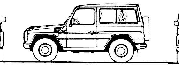 Mercedes-Benz 300 GE swb (1991) - Mercedes Benz - drawings, dimensions, pictures of the car