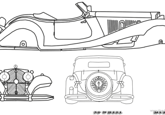 Mercedes-Benz 500 k (type W29) - Mercedes Benz - drawings, dimensions, pictures of the car
