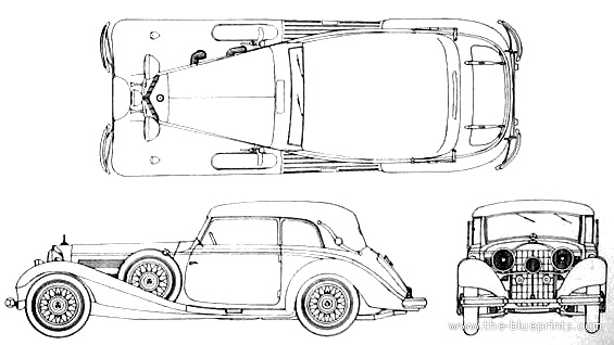 Mercedes-Benz 540K (1938) - Mercedes Benz - drawings, dimensions, pictures of the car