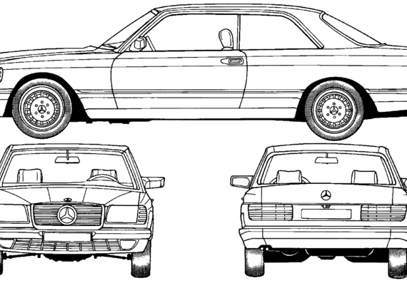 Mercedes-Benz 560 SEC Premium - Mercedes Benz - drawings, dimensions, pictures of the car