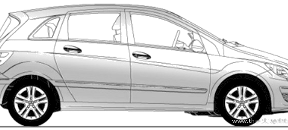 Mercedes-Benz B-Class W245 - Mercedes Benz - drawings, dimensions, pictures of the car