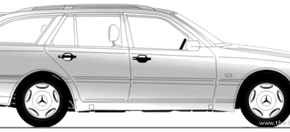 Mercedes-Benz C-Class T S202 - Мерседес Бенц - чертежи, габариты, рисунки автомобиля