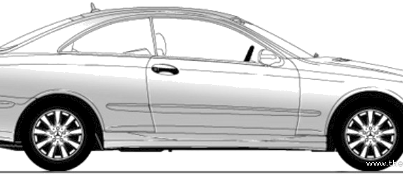 Mercedes-Benz CLK-Class C209 - Мерседес Бенц - чертежи, габариты, рисунки автомобиля