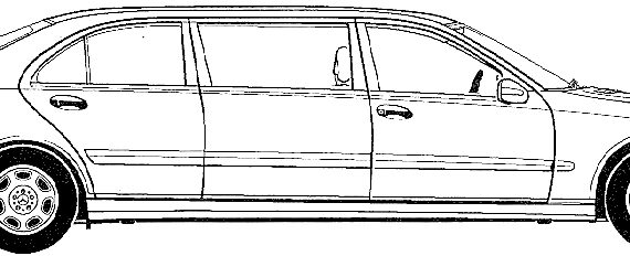 Mercedes-Benz E-Class Limousine (2003) - Mercedes Benz - drawings, dimensions, pictures of the car