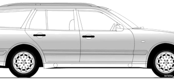 Mercedes-Benz E-Class T S210 - Мерседес Бенц - чертежи, габариты, рисунки автомобиля