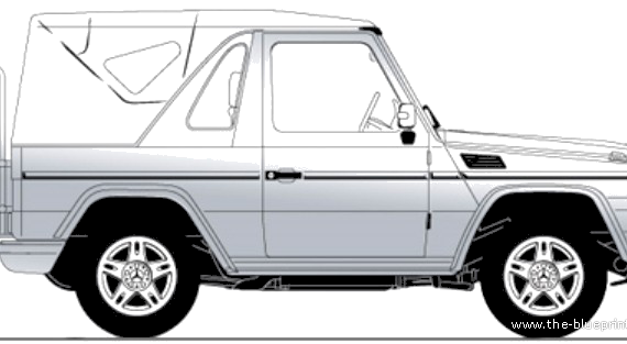 Mercedes-Benz G-Wagen swb Cabriolet W463 - Mercedes Benz - drawings, dimensions, pictures of the car