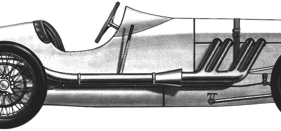 Mercedes-Benz Indy 500 (1923) - Mercedes Benz - drawings, dimensions, pictures of the car