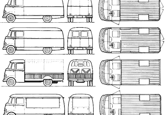 Mercedes-Benz L319 (1956) - Mercedes Benz - drawings, dimensions, pictures of the car