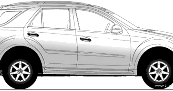 Mercedes-Benz M-Class W164 - Mercedes Benz - drawings, dimensions, pictures of the car