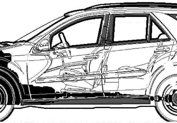 Mercedes-Benz ML-Class 500 (2006) - Mercedes Benz - drawings, dimensions, pictures of the car