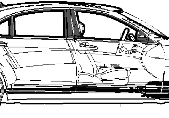 Mercedes-Benz S-Class 550 (2006) - Mercedes Benz - drawings, dimensions, pictures of the car