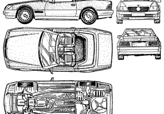 Mercedes-Benz SL-Class 600 Cabrio - Mercedes Benz - drawings, dimensions, pictures of the car