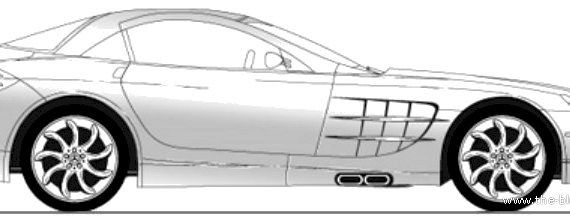 Mercedes-Benz SLR McLaren Coupe C199 - Mercedes Benz - drawings, dimensions, pictures of the car