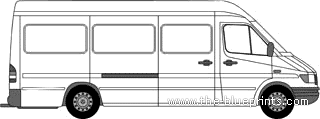 Mercedes-Benz Sprinter - Mercedes Benz - drawings, dimensions, pictures of the car