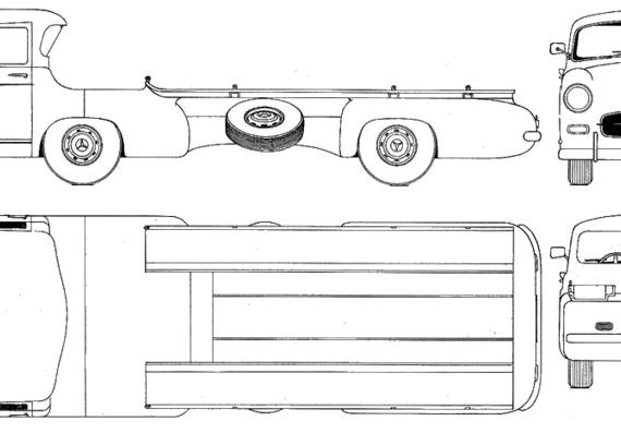 Mercedes-Benz Transporter - Мерседес Бенц - чертежи, габариты, рисунки автомобиля