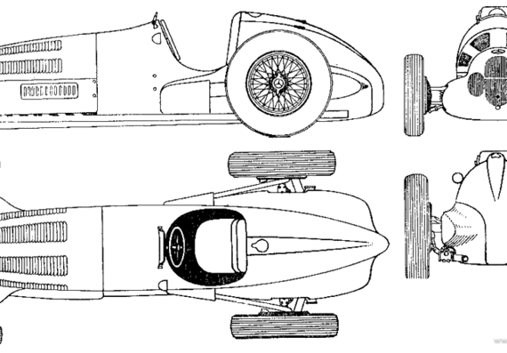 Mercedes-Benz W125 - Mercedes Benz - drawings, dimensions, pictures of the car