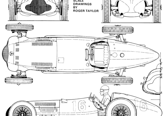 Mercedes-Benz W154 - Mercedes Benz - drawings, dimensions, pictures of the car