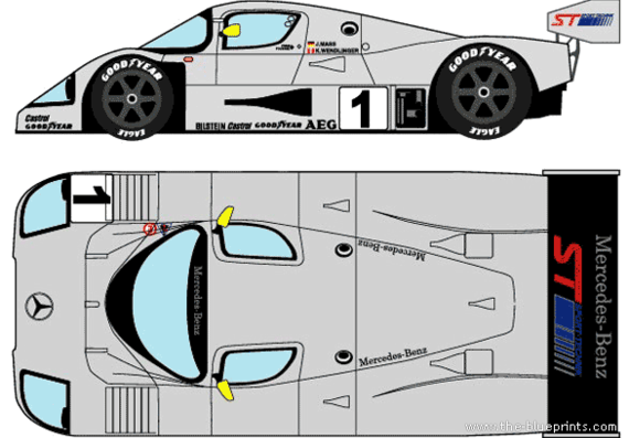 Mercedes C9 (1990) - Mercedes Benz - drawings, dimensions, pictures of the car