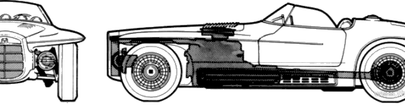 Mercer-Cobra (1964) - Разные автомобили - чертежи, габариты, рисунки автомобиля