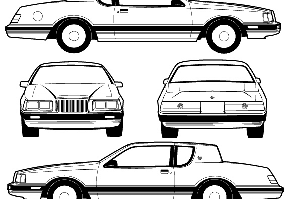 Mercury Cougar (1984) - Mercury - drawings, dimensions, pictures of the car