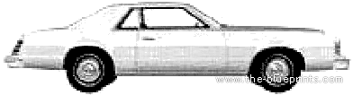 Mercury Cougar 2-Door Hardtop (1979) - Mercury - drawings, dimensions, pictures of the car
