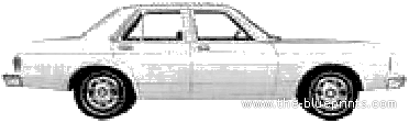Mercury Monarch 4-Door Sedan (1979) - Mercury - drawings, dimensions, pictures of the car