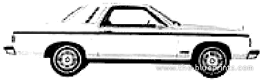 Mercury Monarch ESS 2-Door Sedan (1980) - Mercury - drawings, dimensions, pictures of the car