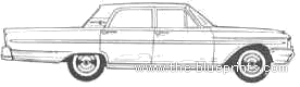 Mercury Monterey Sedan (1961) - Mercury - drawings, dimensions, pictures of the car