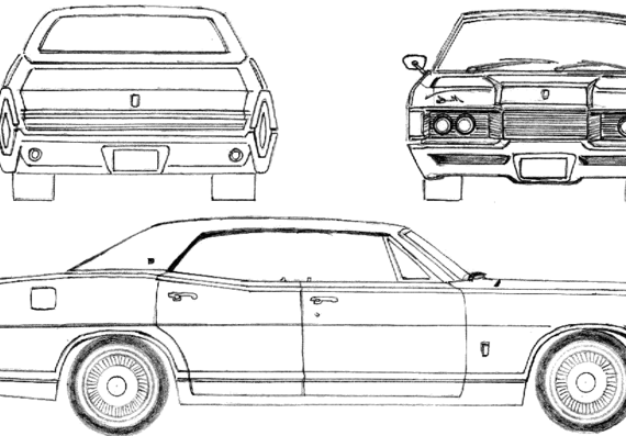 Mercury Park Lane Hardtop (1966) - Mercury - drawings, dimensions, pictures of the car