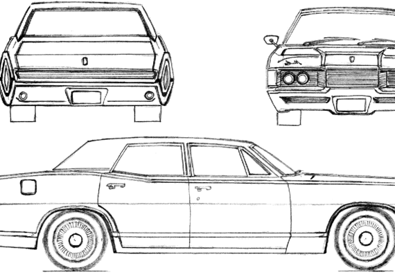Mercury Park Lane Sedan (1966) - Mercury - drawings, dimensions ...