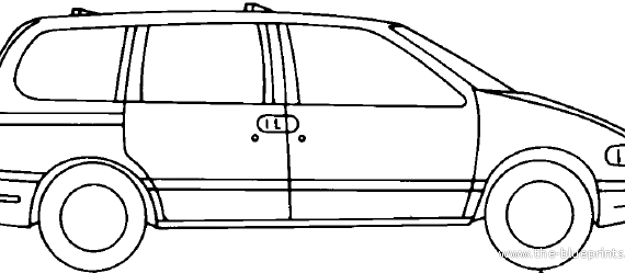 Mercury Villager (1996) - Mercury - drawings, dimensions, pictures of the car