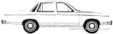 Mercury Zephyr Ghia 4-Door Sedan (1980) - Mercury - drawings, dimensions, pictures of the car