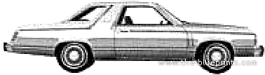 Mercury Zephyr Z-7 Sport Coupe (1979) - Меркури - чертежи, габариты, рисунки автомобиля