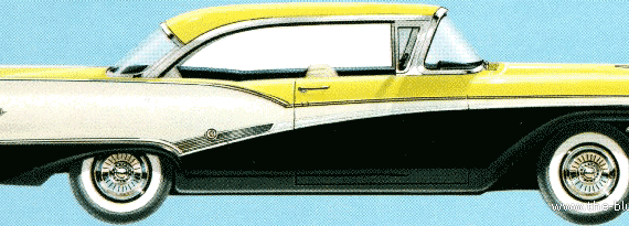 Meteor Rideau 500 Hardtop (1957) - Разные автомобили - чертежи, габариты, рисунки автомобиля