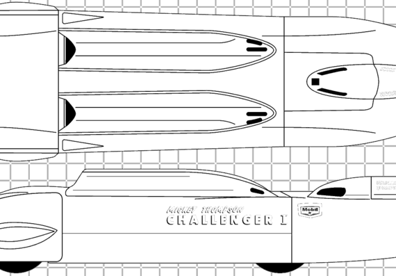 Mickey Thompsons Challenger I - Разные автомобили - чертежи, габариты, рисунки автомобиля