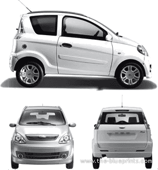 Microcar M.Go (2010) - Different cars - drawings, dimensions, pictures of the car