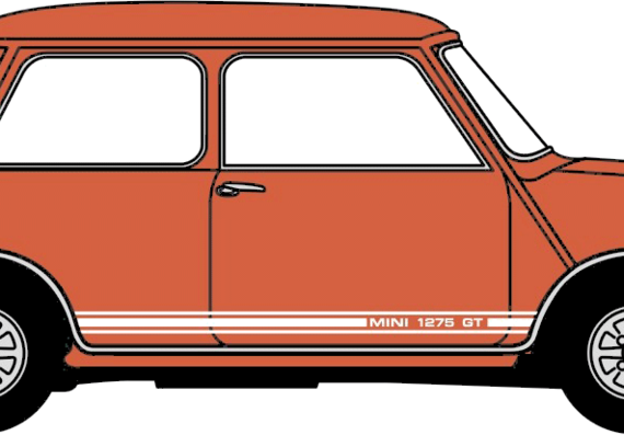 Mini 1275GT (1974) - Мини - чертежи, габариты, рисунки автомобиля