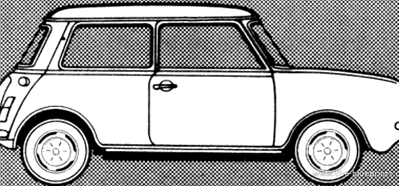 Mini 1275 GT (1980) - Мини - чертежи, габариты, рисунки автомобиля