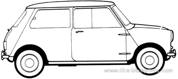 Mini 850 - Мини - чертежи, габариты, рисунки автомобиля